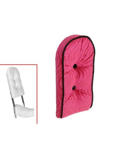 Sissy Bar Back Cushion Velour Pink.
